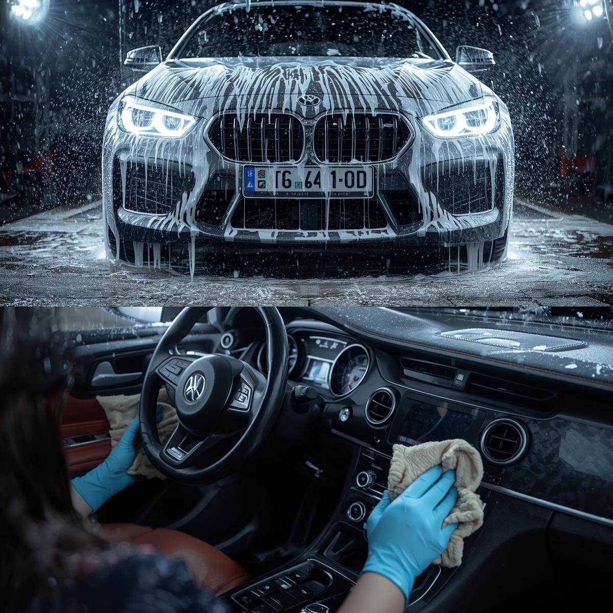 Exterior car detailing service at Vorlumenshrixxen Indianapolis